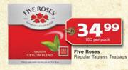 Five Roses Regular Tagless Teabags-100 Per Pack