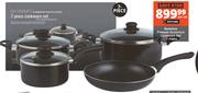 Quisimo 7 Piece Pressed Aluminium Cookware Set-Per Set