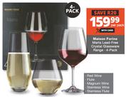 Maison Ferine 4 Pack Marta Lead Free Crystal Glassware Range-Per Pack