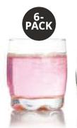 LAV 6 Pack Coral Lune Whisky Glasses-Per Pack