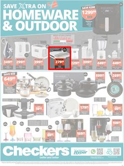 Checkers KwaZulu-Natal : Homeware & Outdoor (16 October - 5 November 2023), page 1