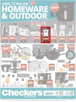 Checkers KwaZulu-Natal : Homeware & Outdoor (16 October - 5 November 2023), page 1