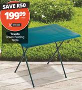 Tavola Green Folding Table