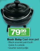Bush Baby Cast-Iron Pot