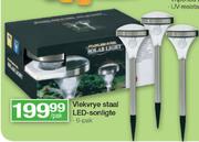 Viekvrye Staal LED-Sonligte 6 Pack-Per Pack