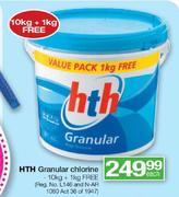 HTH Granular Chlorine 10kg+1kg Free