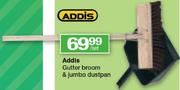 Addis Gutter Broom & Jumbo Dustpan-Per Set