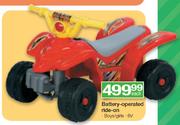 Battery-Operated Ride-On Boys/Girls 6V
