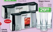Elegan Glasses 3 Pack Hi-Ball/Whisky