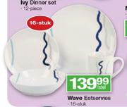 Wave 16-Stuk Eetservies 