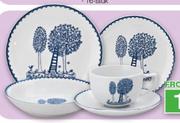 Partridge White Crockery Cup & Saucer-Each