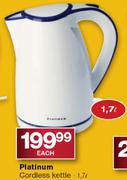  Platinum Cordless Kettle-1.7L