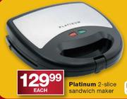  Platinum 2-Slice Sandwich Maker