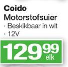 Coido 12V Motorstofsuier Beskikbaar In Wit