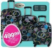 Hunt Club 4 Wheel Trolley Case 60cm With Push Button Handles