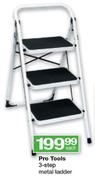 Pro Tools 3-Step Metal Ladder
