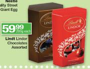 Lindt Lindor Chocolates Assorted-200g Each
