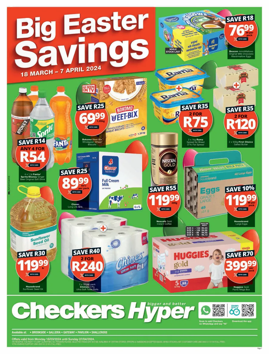 Checkers Hyper KwaZulu-Natal : Big Easter Savings (18 March - 7 April ...