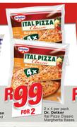 Dr.Oetker Ital Pizza Classic Margherita Bases-2 x 4 Per Pack