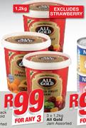 All Gold Jam Assorted-3 x 1.2Kg