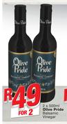 Olive Pride Balsamic Vinegar-2 x 500ml