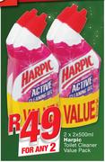 Harpic Toilet Cleaner-2x2x500ml Value Pack
