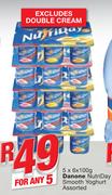 Danone Nutriday Smooth Yoghurt-5x6x100g