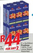 Fruitree 100% Fruit Juice Blend-2x6x200ml