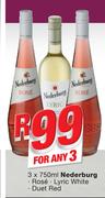 Nederburg Rose, Lyric White, Duet Red-3x750ml