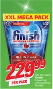 Finish Powerball Dishwashing Tablets-100 Per Pack