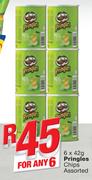 Pringles Chips-6x42g