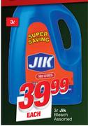 Jik Bleach-3Ltr Each