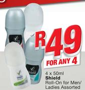 Shield Roll-On For Men/ Ladies-4x50ml