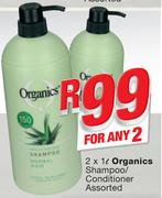 Organics Shampoo/ Conditioner-2x1Ltr