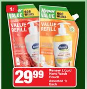 Renew Liquid Hand Wash Pouch-1Ltr Each