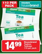 Housebrand Tagless Teabags-110 Per Pack