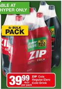 Zip Cola Regular/Zero Cold Drink-4x2Ltr Per Pack