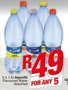 Aquelle Flavoured Water-5x1.5Ltr