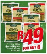 Santa Bianca Olives In Brine-6x195g