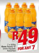 Oros Ready To Drink Squash-7x500g