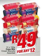 Casa Mia Cream Biscuits-12x150g