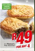 4 x Pieman’s Pies