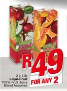 Liqui-Fruit 100% Fruit Juice Blend-2x1.5Ltr