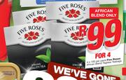 Five Roses African Blend Tagless Teabags -4x100 Per Pack