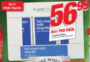 Crystal Valley Long Life Milk-6x1Ltr Per Pack