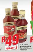 Wellington’s Tomato Sauce-3x700ml