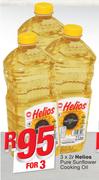 Helios Pure Sunflower Cooking Oil-3x2Ltr