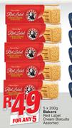 Bakers Red Label Cream Biscuits-5x200g