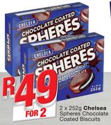 Chelsea Spheres Chocolate Coated Biscuits-2x252g