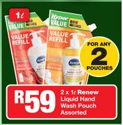 Renew Liquid Hand Wash Pouch-2x1Ltr